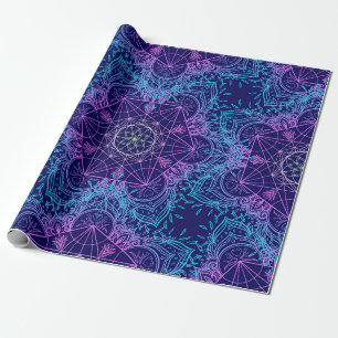 Sacred Geometry Symbols in Mandala seamless patter Geschenkpapier