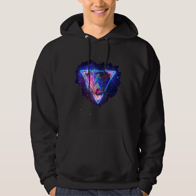 Sacred Geometry Triangle Earth Hoodie (Vorderseite)