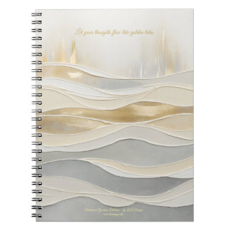 Sacred Golden Waves Journal Notizblock