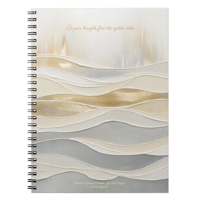 Sacred Golden Waves Journal Notizblock (Vorderseite)