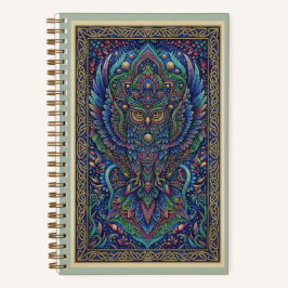 Sacred Guardian Owl Zentangle Totem Journal Notizbuch
