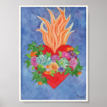Sacred Heart Art Print, geeignet für Framing Miran
