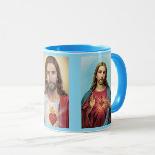 Sacred Heart of Jesus Blue Gift Coffee Cup Tasse