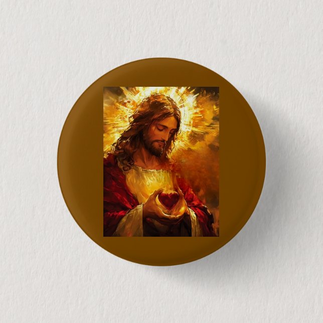 Sacred Heart of Jesus  Button (Vorderseite)