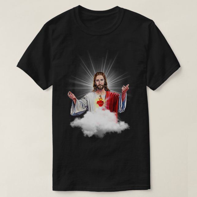 Sacred Heart of Jesus Christ Catholic Immaculate H T-Shirt (Design vorne)