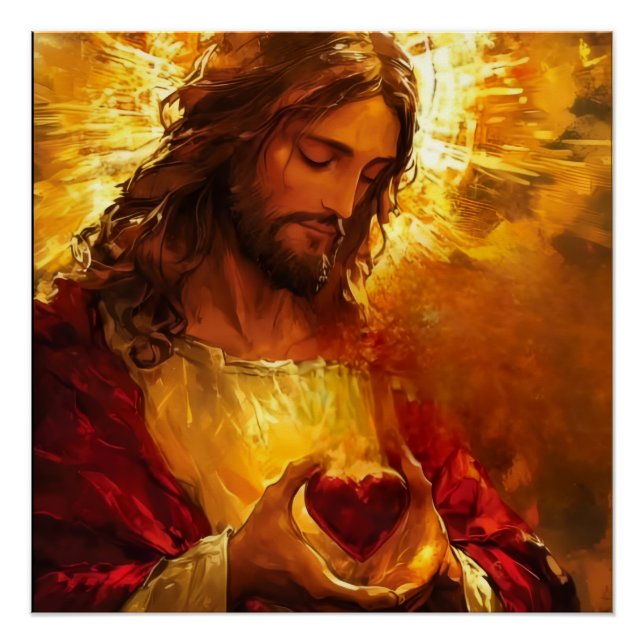 Sacred Heart of Jesus  Poster (Vorderseite)