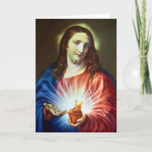 Sacred Heart of Jesus Vintage Greeting