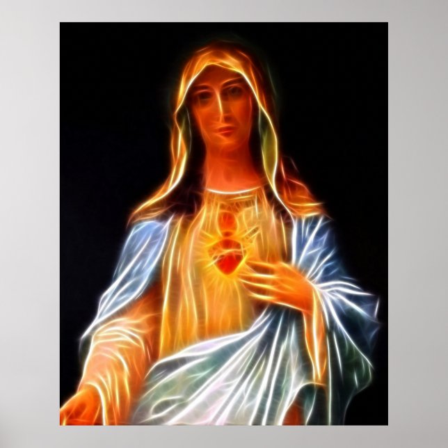 Sacred Heart of Jungfrau Mary Poster (Vorne)