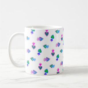Sacred Heart of Mary Folk Art Tasse