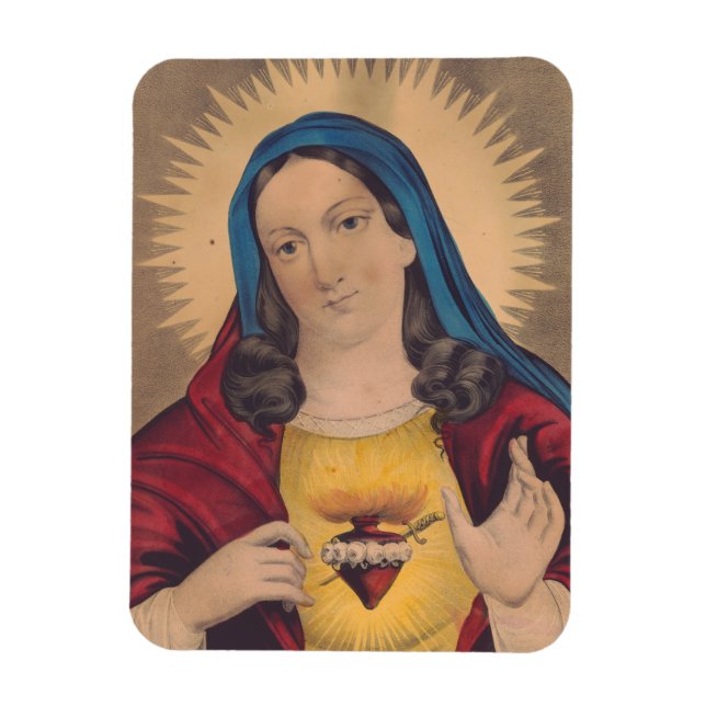 Sacred Heart of Mary Magnet (Vertikal)