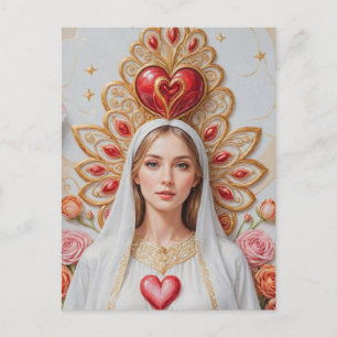 Sacred Heart of Mary Postkarte