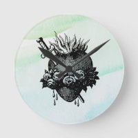 Sacred Heart of Mary Round Clock