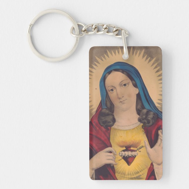 Sacred Heart of Mary Schlüsselanhänger (Vorderseite)
