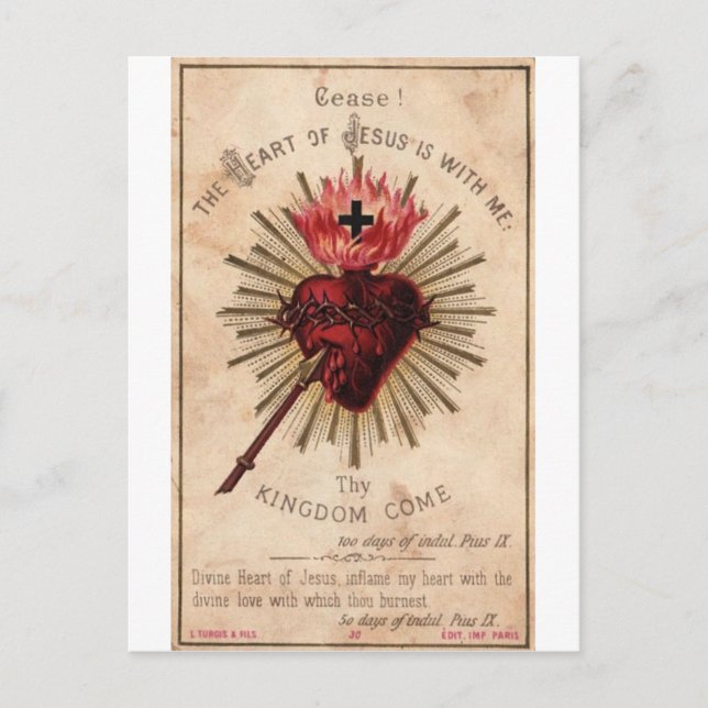 Sacred Heart Postkarte (Vorderseite)