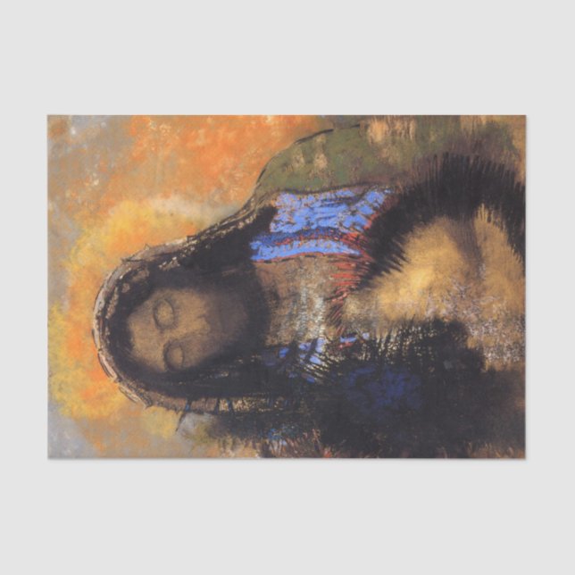 Sacred Heart von Odilon Redon Tissue Paper Seidenpapier (Vorderseite)