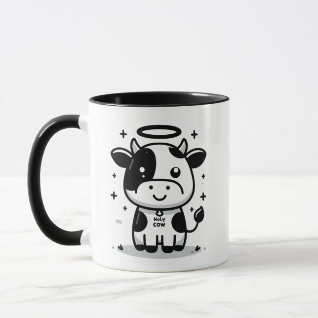  Sacred Moo-Ment Holy Cow Mug – Floating Cow  Tasse (Links)