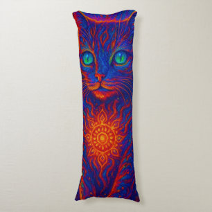 Sacred Neon Cat Seitenschläferkissen