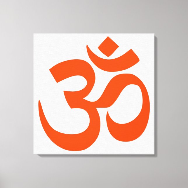 Sacred Om Symbol Leinwanddruck (Vorderseite)