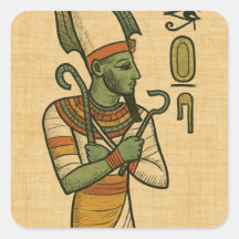 Sacred Osiris Divine Egypvine God Sticker