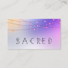 *~* SACRED Pastel String Lights Psychische Reiki Visitenkarte