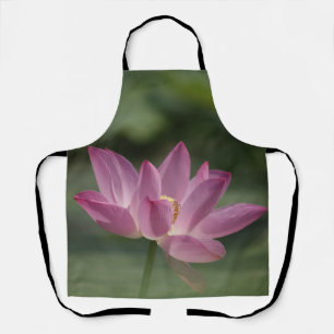 Sacred Pink Lotus Blossom - Serene Zen Art Schürze