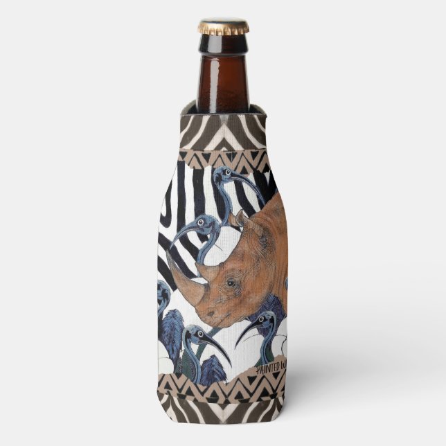 Sacred Rhino Flaschenkühler (Flaschenvorderseite)