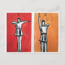SACRED RHYTHMIC I,II DANCE MOVEMENTS POST CARD POSTKARTE