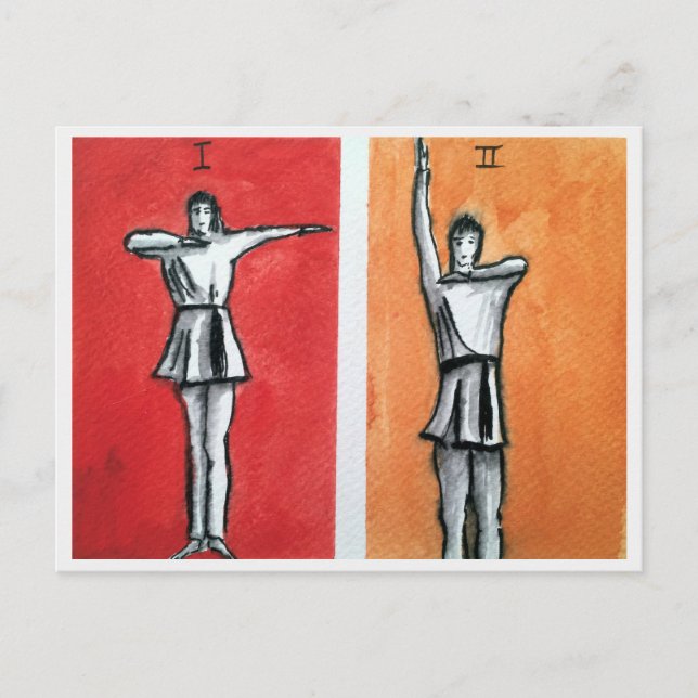 SACRED RHYTHMIC I,II DANCE MOVEMENTS POST CARD POSTKARTE (Vorderseite)