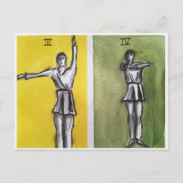 SACRED RHYTHMIC III,IV TANZMOVEMENTS POST CARD POSTKARTE