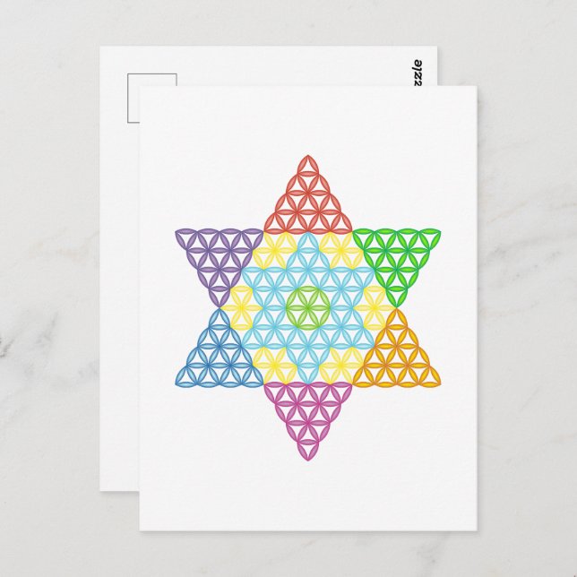 Sacred Star - Star of Life, 04/3D-CF. Postkarte (Vorne/Hinten)