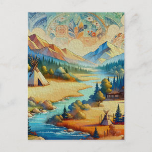Sacred Valley - Die Heimat der amerikanischen Stam Postkarte