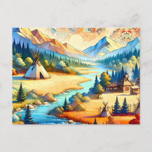 Sacred Valley - Die Heimat der amerikanischen Stam Postkarte