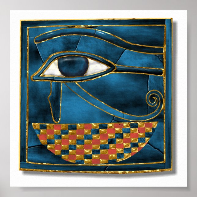 Sacred Wedjat Eye of Horus Poster (Vorne)