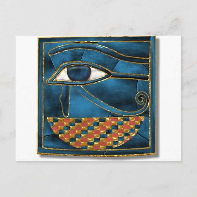 Sacred Wedjat Eye of Horus Postkarte (Vorderseite)