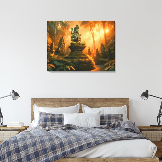 Sacred Whispers von Bali Leinwanddruck (Insitu (Schlafzimmer))