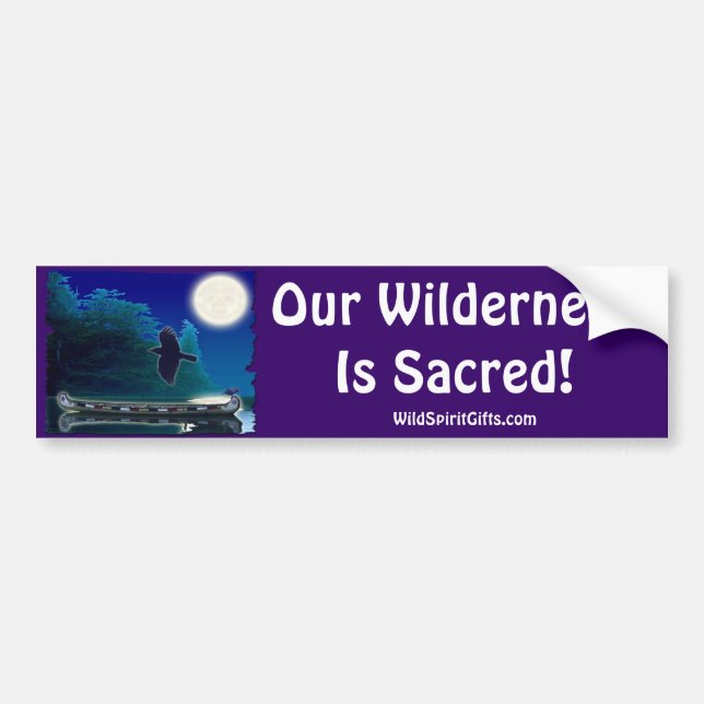 SACRED WILDERNESS Autoaufkleber (Vorne)