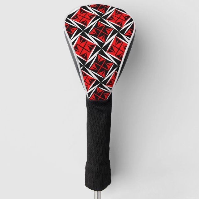 Sacred Winds in Red Golf Head Cover Headcover (Vorderseite)
