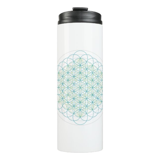SacredFlowers Thermosbecher (Vorderseite)