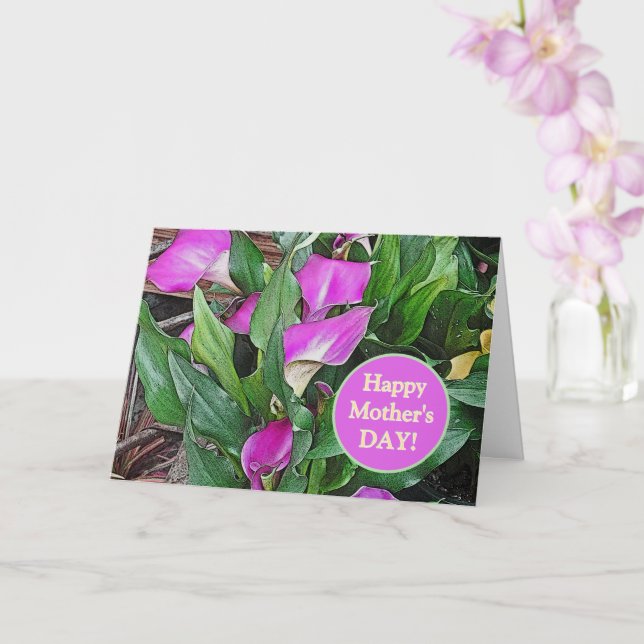 "SACRIFICE EINER MAMA"/MUTTER-TAG/FLORAL KARTE (Orchidee)