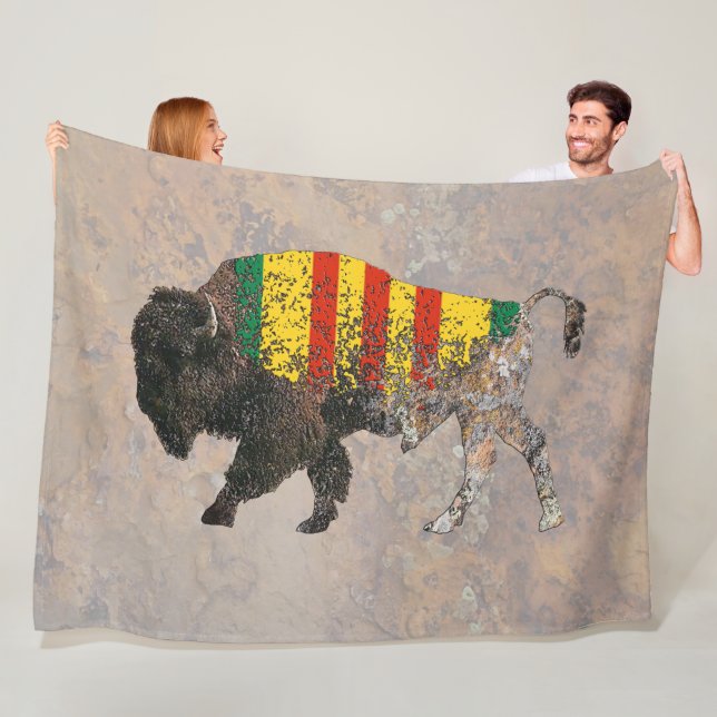 Sacro Buffalo Vietnam Veteran BLANKET Fleecedecke (Beispiel)