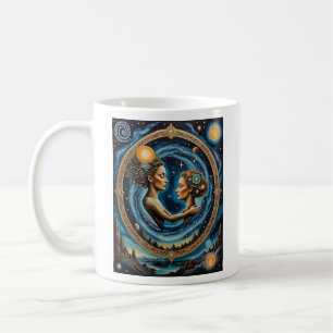 Sacro Cosmic Mirror Goddess Shirt Kaffeetasse
