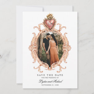Sacro Heart Baroque Save the Date Einladung