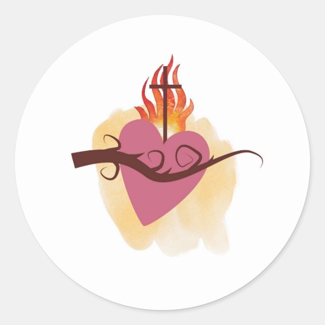 Sacro Heart Sticker von katholischen Alltag (Vorderseite)