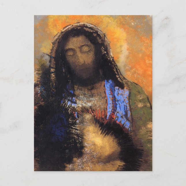 Sacro Heart von Odilon Redon Postkarte (Vorderseite)