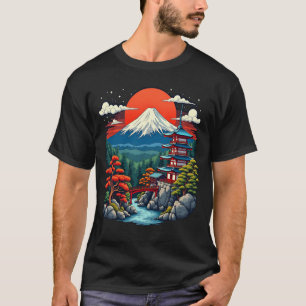 Sacro Mount Fuji Minka Japanisches T-Shirt
