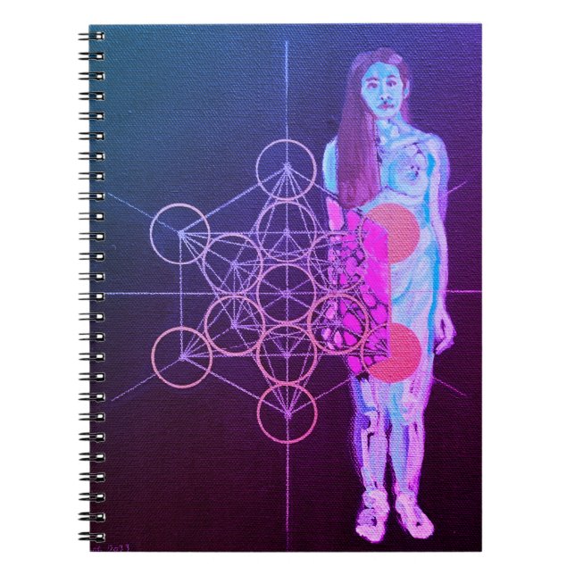 Sacro Self Spirale Notebook Original Art Notizblock (Vorderseite)