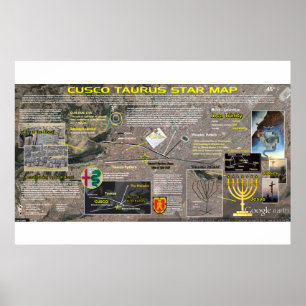 Sacsayhuaman - Pleiades Star Karte 2 Poster