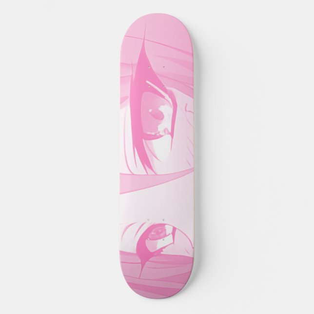 Sad Anime Eyes Skateboard Deck (Vorderseite)
