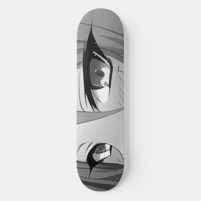Sad Anime Eyes Skateboard Deck (Vorderseite)