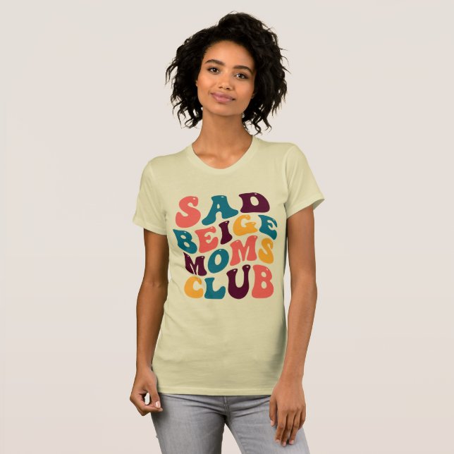 Sad Beige Mamas Club Ristorante La Lanchetta T-Shirt (Vorne ganz)